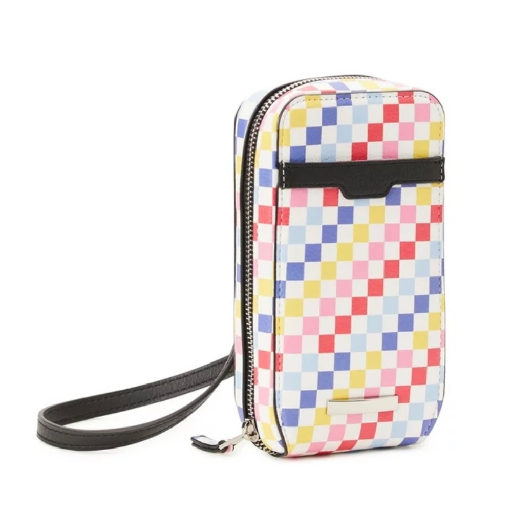 Women's Phone Zip Around Multi-Colored Crossbody